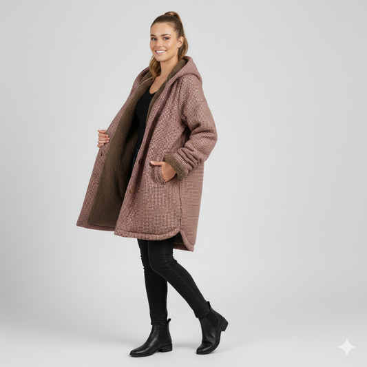Damen Warme Bequeme Winterjacke | Mit Kapuze