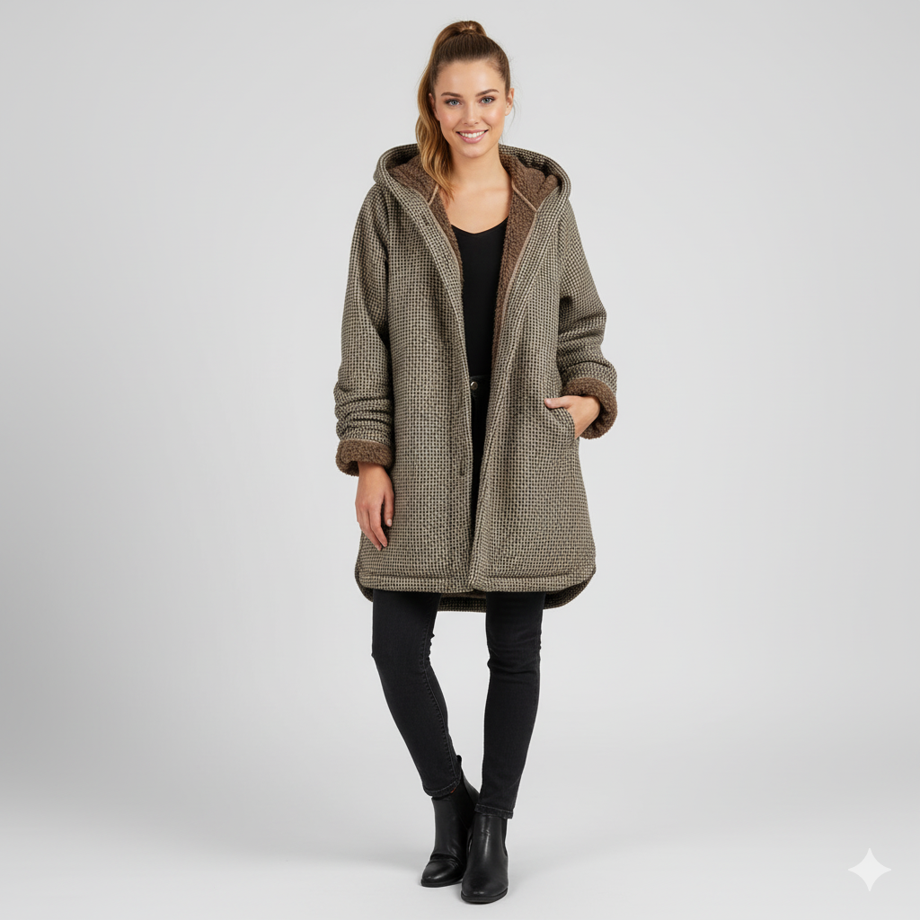 Damen Warme Bequeme Winterjacke | Mit Kapuze