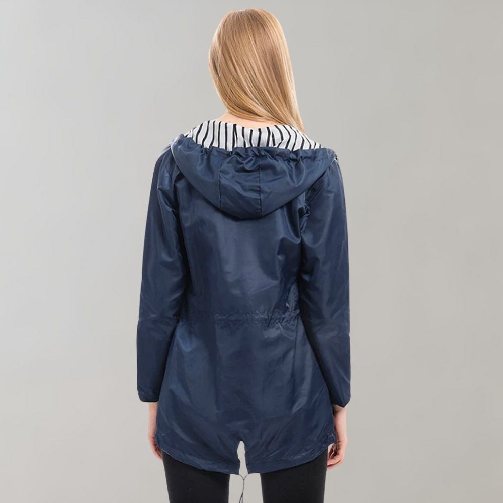 Damen Kapuzen Regenjacke | Lang