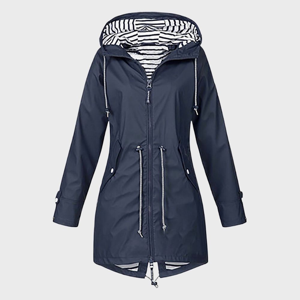 Damen Kapuzen Regenjacke | Lang