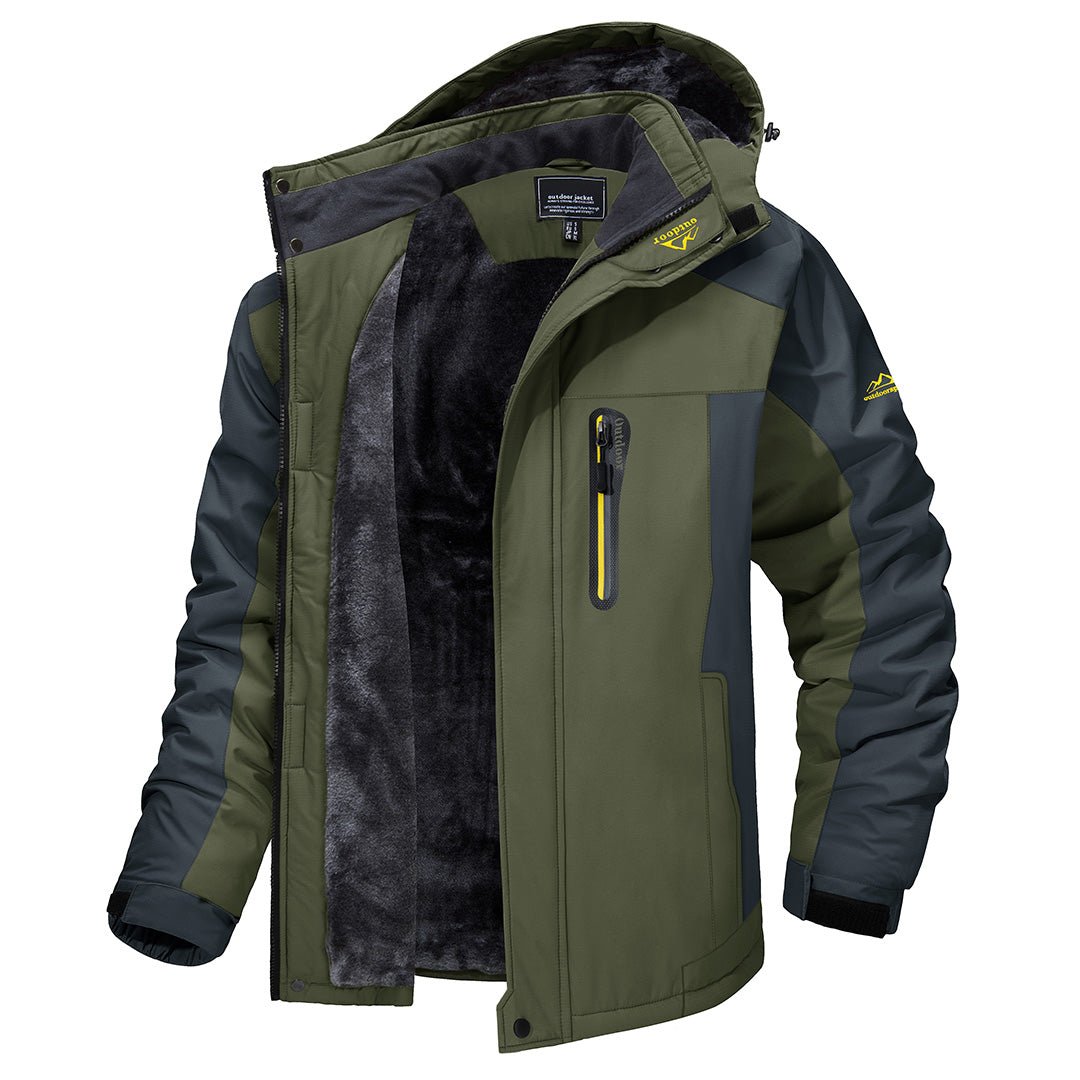 Herren Outdoorjacke mit Gefüttertem Innenfutter | Wasserdicht & Winddicht | Winter Essentials